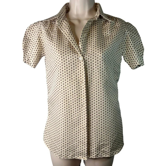 Rhoda Lee Vintage Puff Sleeve Blouse Size Small‎ - Picture 1 of 11